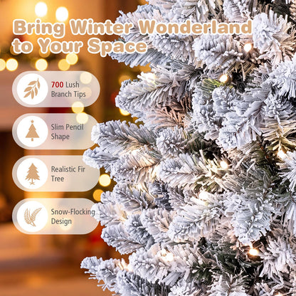 6FT Pre-Lit Christmas Tree with RGB LED Lights