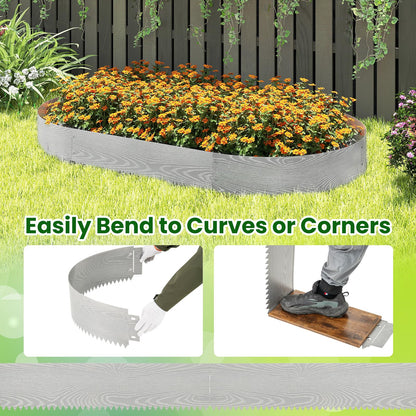 6-Pack 600 cm Galvanized Metal Landscape Edging for Lawn Yard