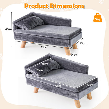 Elevated Pet Bed for Medium and Small Dogs Puppies Cats Kittens