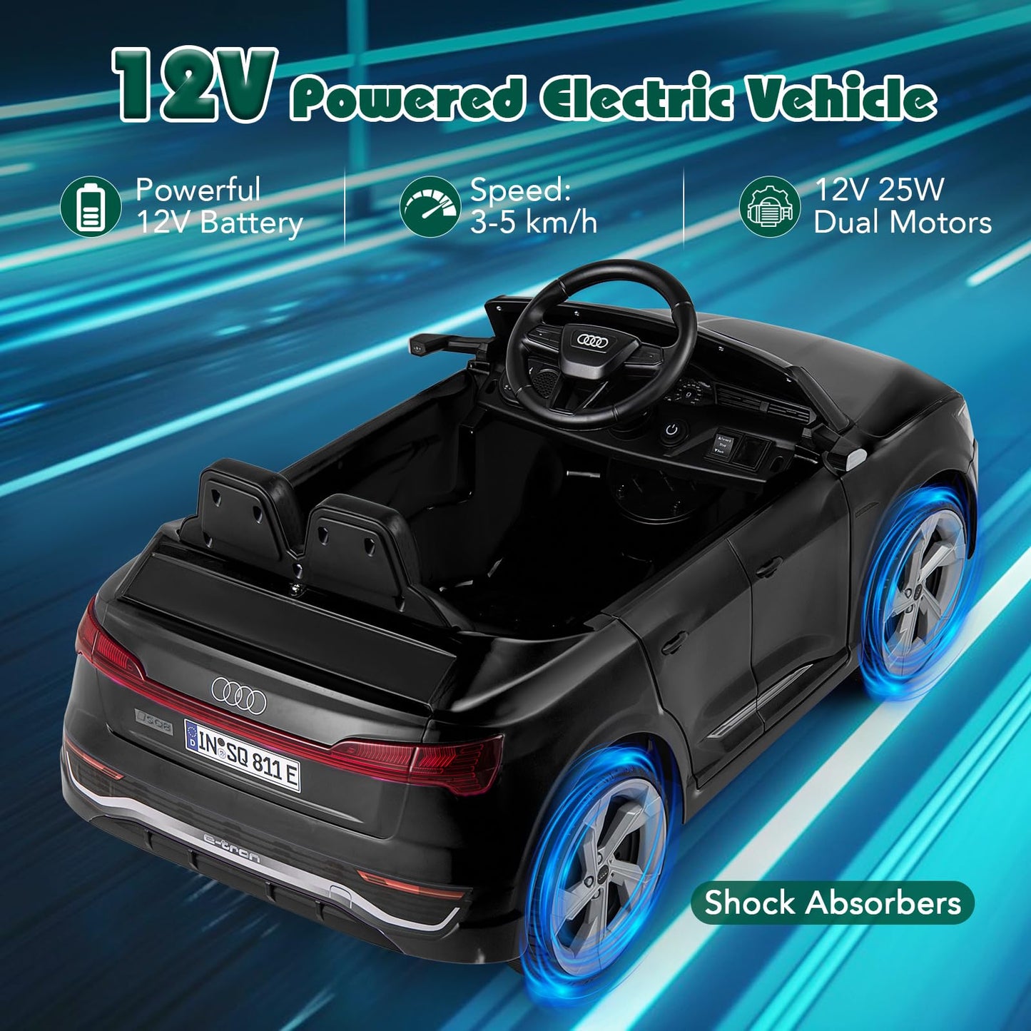 12V Electric Kids Ride on Car for Boys Girls