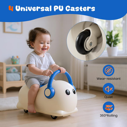 3-in-1 Rocking Horse for Toddlers 1-3 Years Old with Rolling Wheels