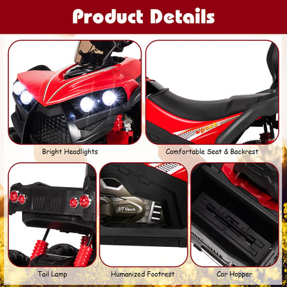 6 Wheels Kids Electric ATV with 4 Motors
