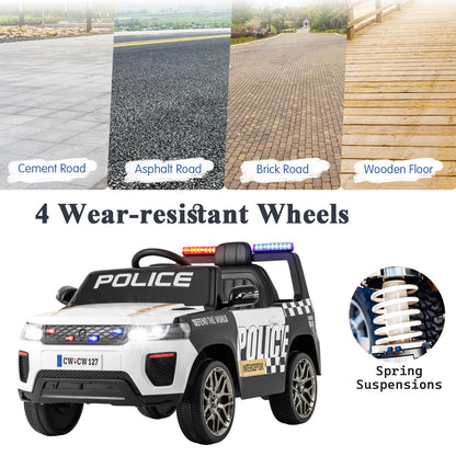 12V Kid Ride on Police Car with Remote Control for Children