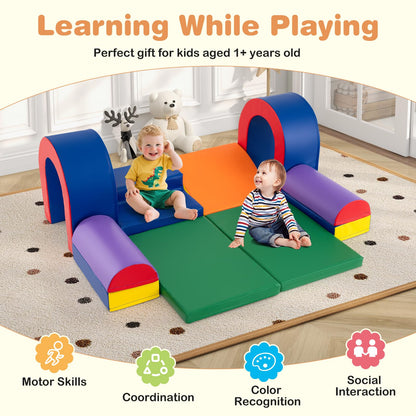 10-Piece Foam Climbing Blocks for Crawling Climbing and Sliding