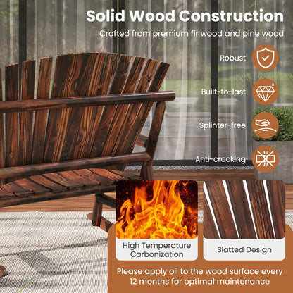 2 Person Adirondack Rocking Chair for Garden