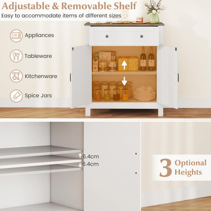 Buffet Sideboard, Kitchen Storage Cabinet with 2 Doors