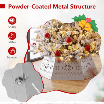 71cm Silver Metal Christmas Tree Collar