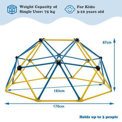 6FT Kids Geometric Dome Climber with Convenient Grip