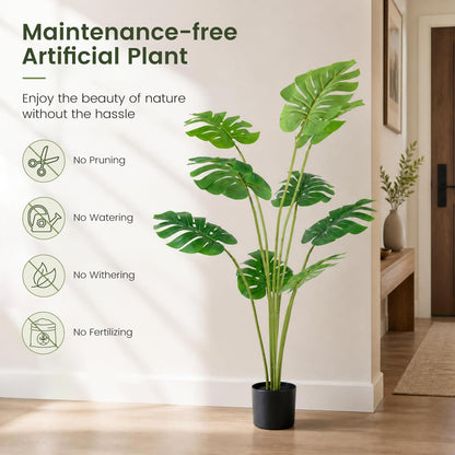120 cm Artificial Monstera Deliciosa Plant in Pot