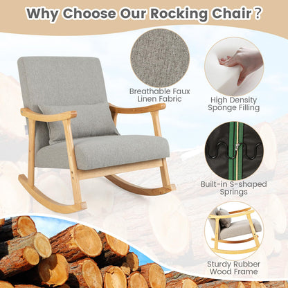 Relax Rocking Chair for Living Room Bedroom Nursery