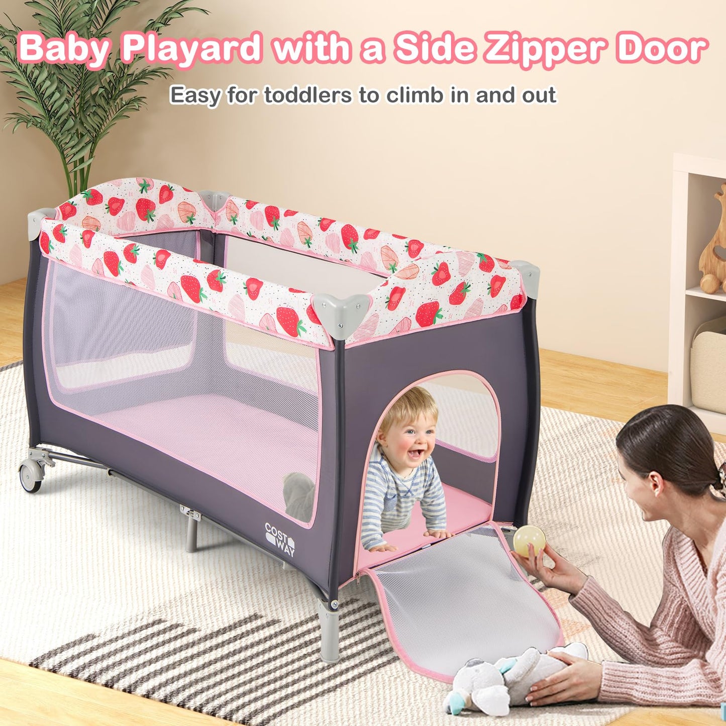 4 in 1 Foldable Travel Cot