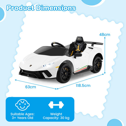 12V Kids Ride on Car Lamborghini with Remote Control and LED Lights