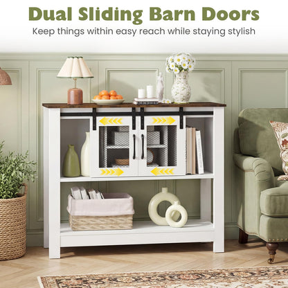 Vintage Console Table, Farmhouse Narrow Entryway Table Kitchen Sideboard