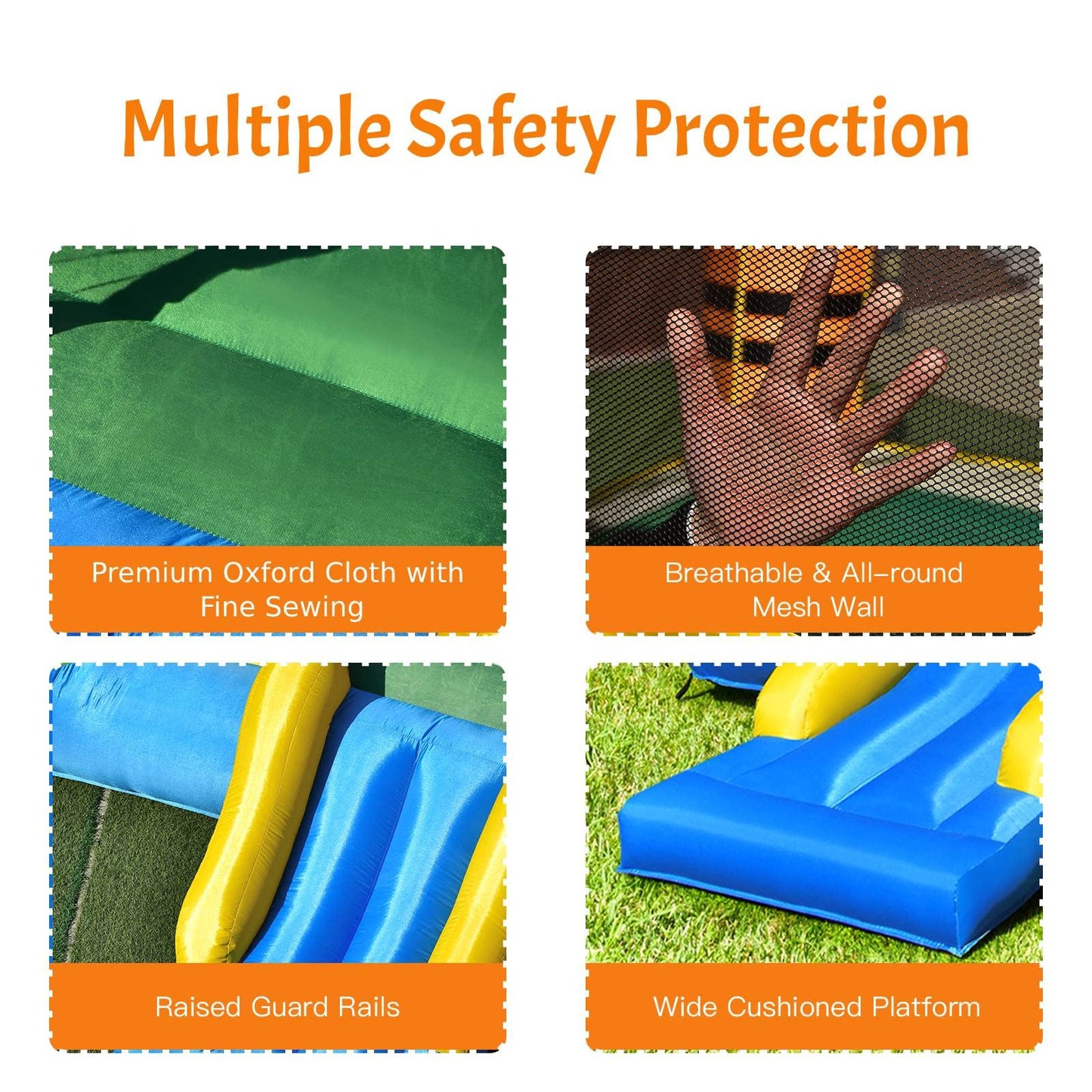 Inflatable Bouncy House, Kids Inflatable Castle with Slide