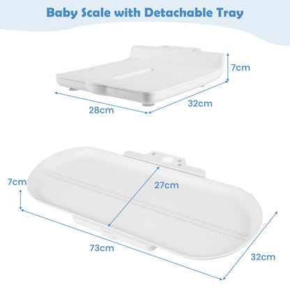Baby Scale with Detachable Tray Infant Scale Weight Digital for Body Weight & Height Measurement