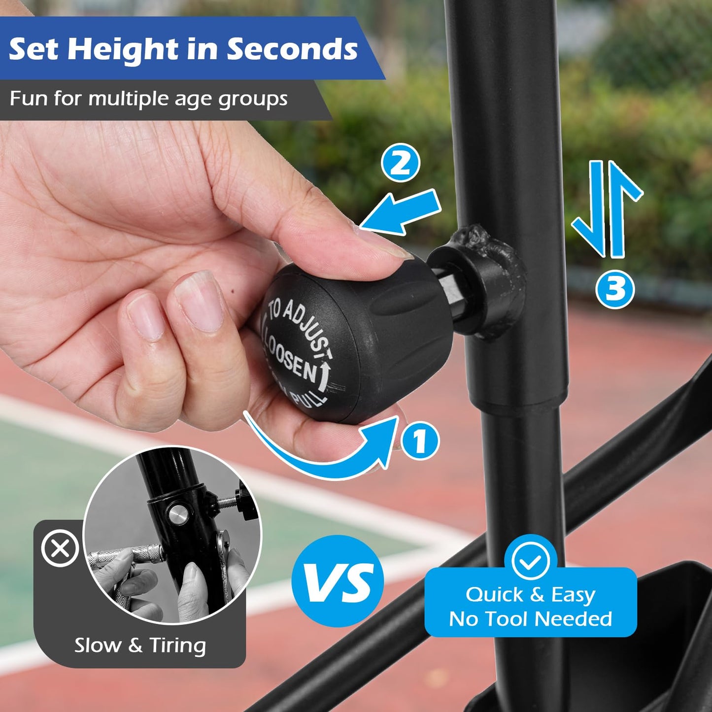 10FT Basketball Hoop and Stand for Kids and Adult