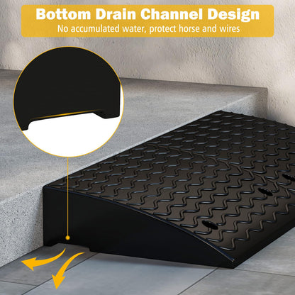 Heavy Duty Curb Ramp Set with 4 Expansion Bolts