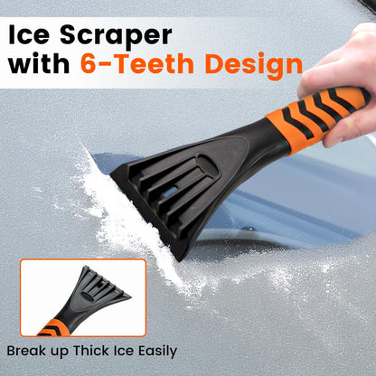 4 in 1 Extendable Snow Shovel 3 Adjustable Sizes Snow Kit for Car