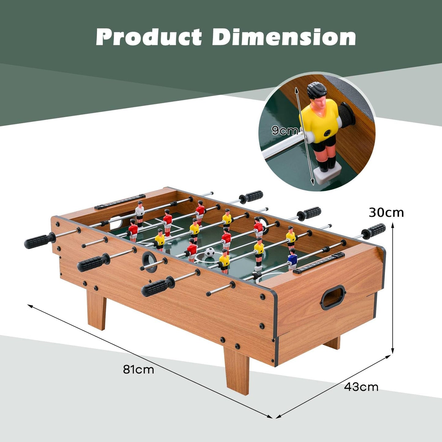 4 in 1 Combo Game Table Set Foosball Table with Billiards