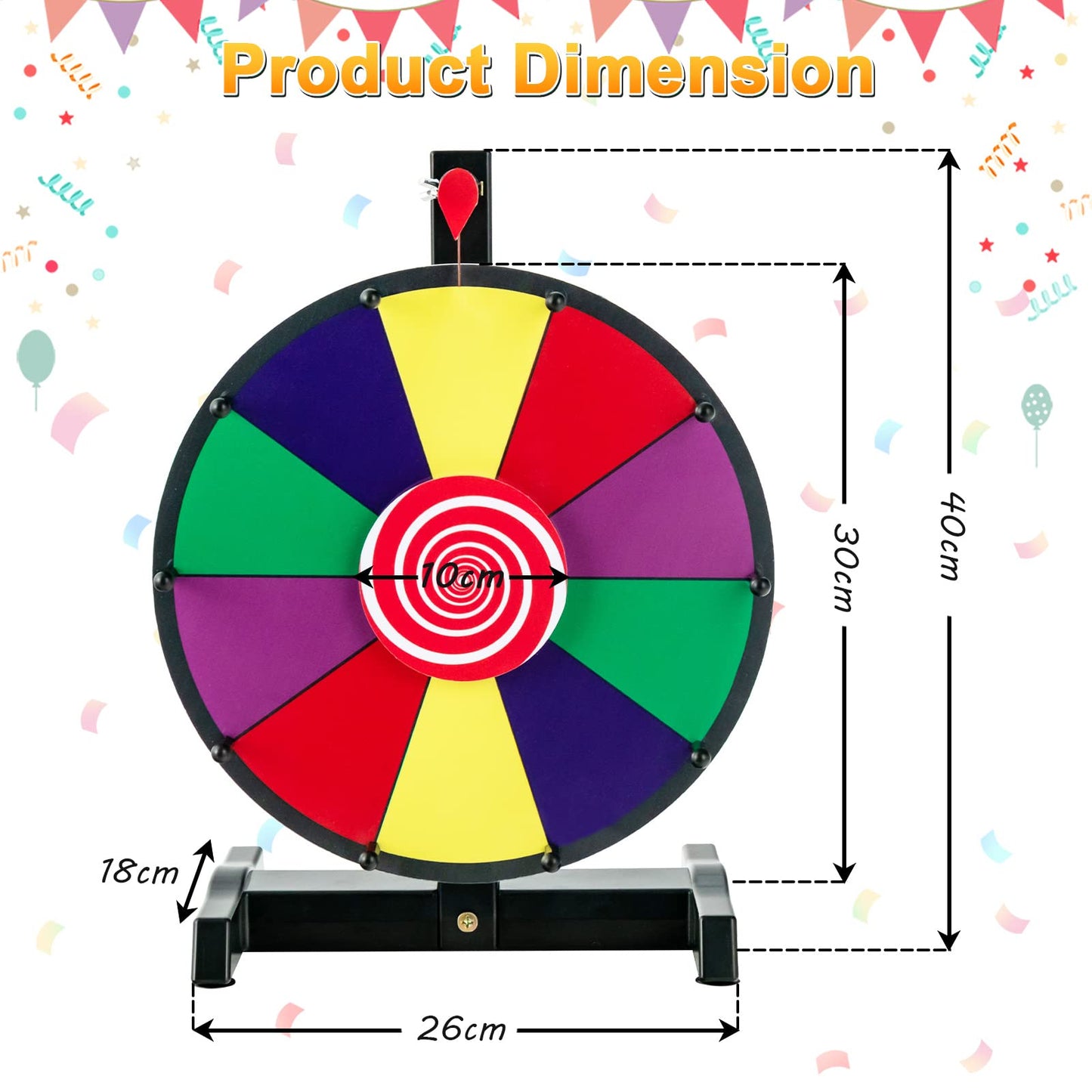 30/38 CM Spinning Wheel for Prizes
