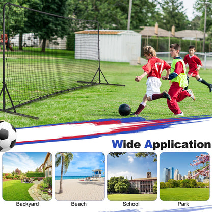 12ft x 6ft Soccer Training Equipment with Carry Bag and Ground Stakes