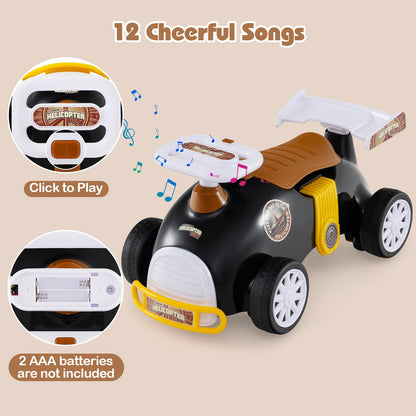 Ride on Push Car with Music, Under-Seat Storage