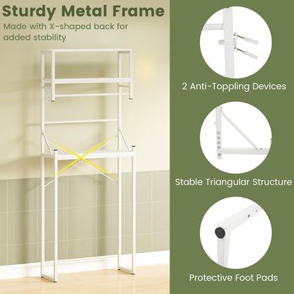 Freestanding Bathroom Space Saver Toilet Organizer