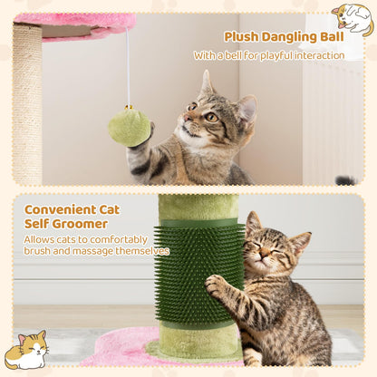 Cat Tree, Multi-Layer Cats Tower with Padded Plush Perch