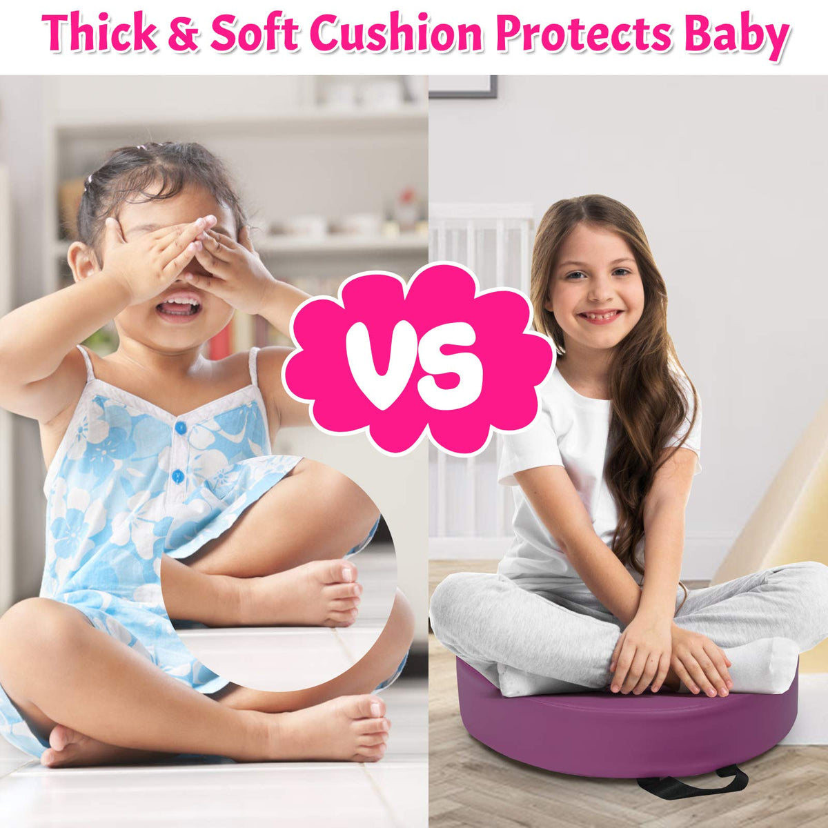 6 Pieces Kids Seat Cushions with Handle