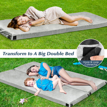 Waterproof Roll up Lightweight Memory Foam Camping Mattress with Carrying Bag
