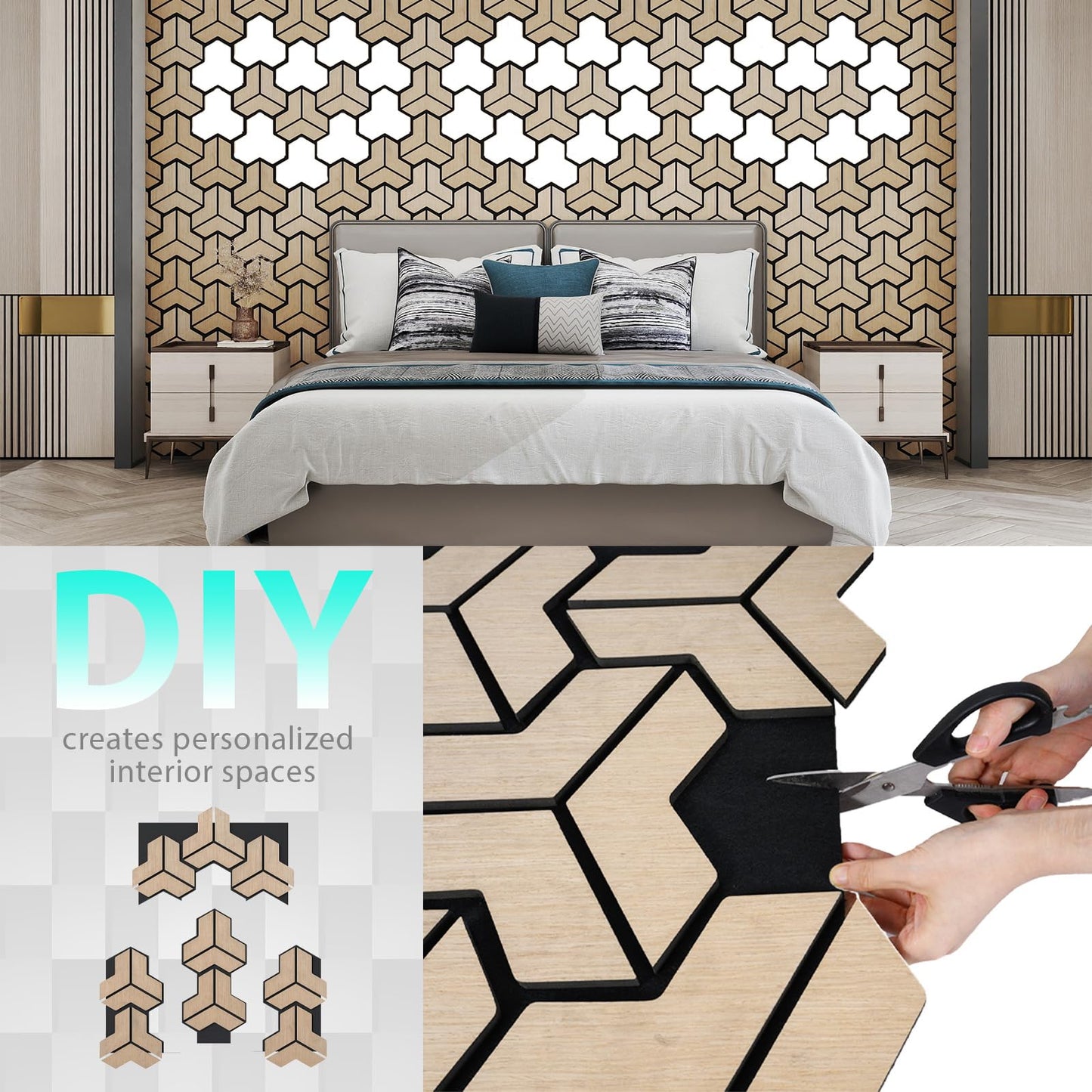 4 Pack Acoustic Panels for Walls 83 x 65 cm Sound Absorbing Panel