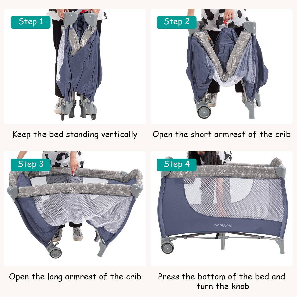 Portable Baby Bed Playard with Bassinet