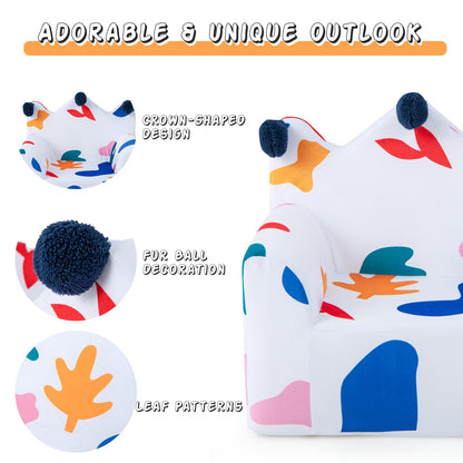 Kids Sofa Chair Foam Filled Armchair with Extra Padded Pillow