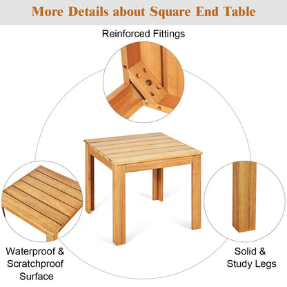 Outdoor Acacia Wood Side Table