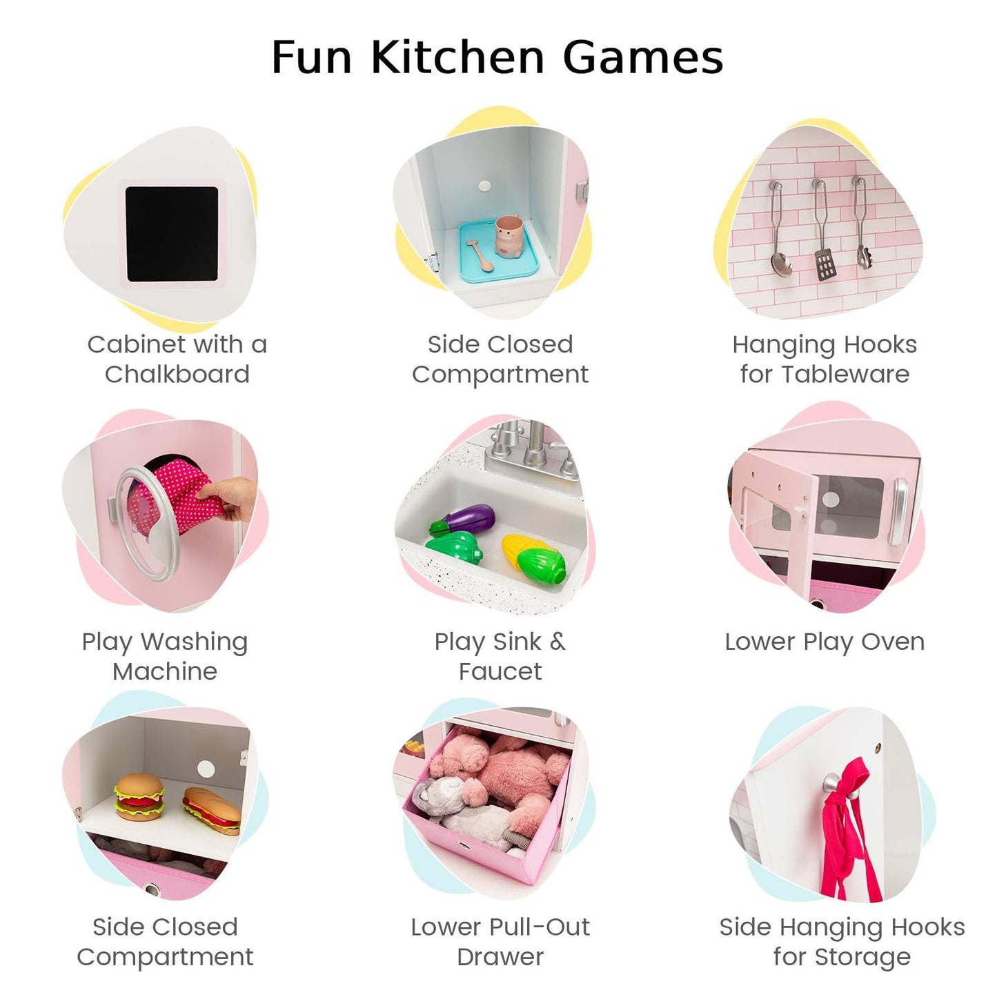 Kids Corner Kitchen Playset with Apron and Chef Hat