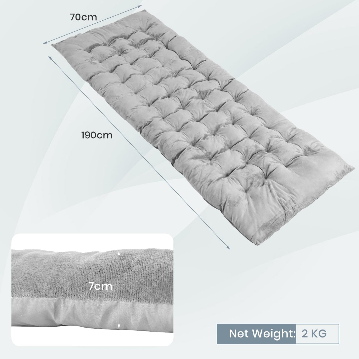 Outdoor Camping Cot Pads Crystal Velvet Sleeping Pads Mattress