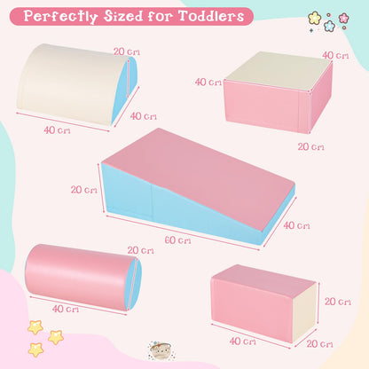 5-Piece Soft Waterproof Kids Climb and Crawl Activity Playset