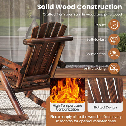 Adirondack Rocking Chair for Garden