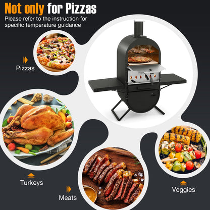Outdoor Pizza Maker with Cover for BBQ