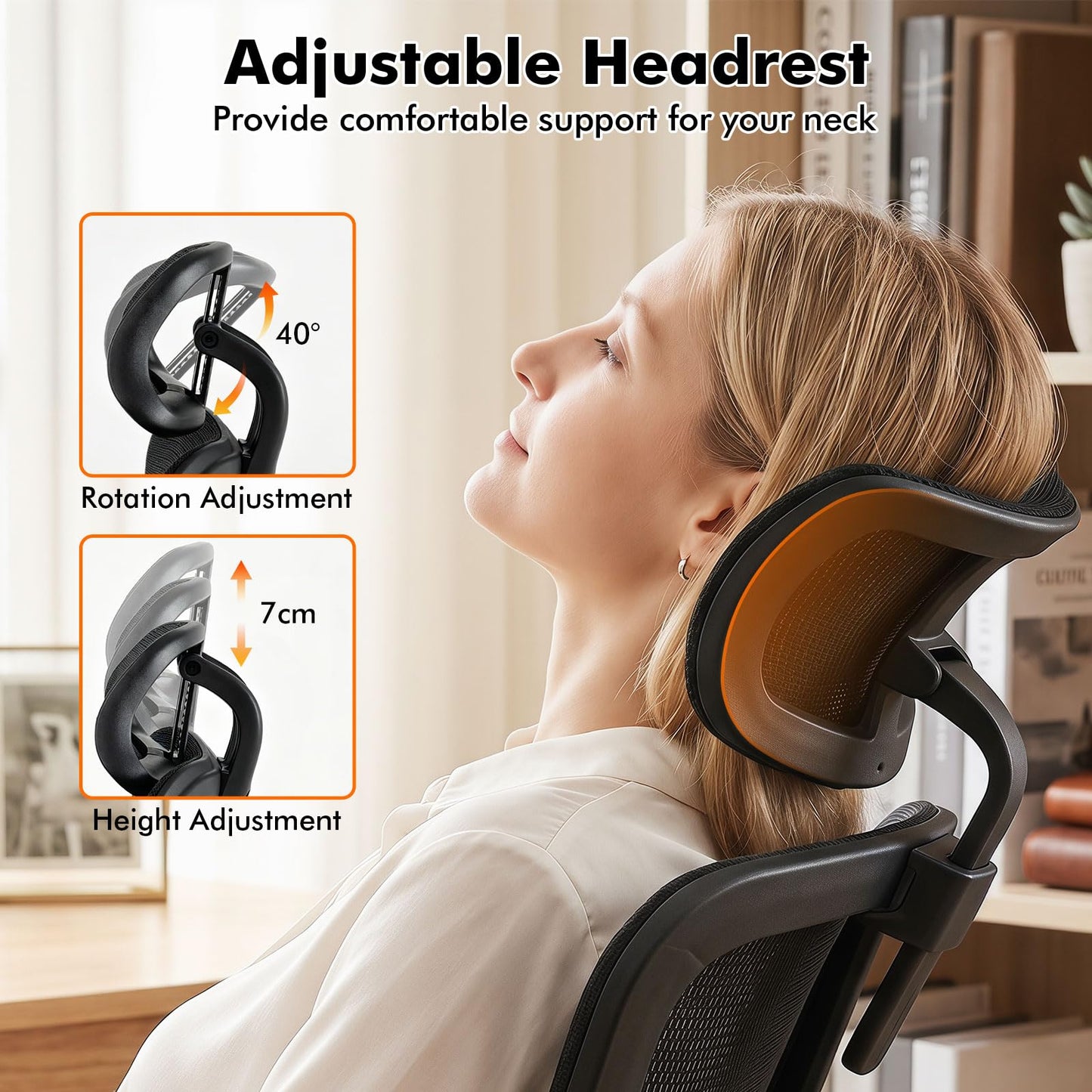Ergonomic Office Chair, High Back Swivel Mesh Computer Desk Chair