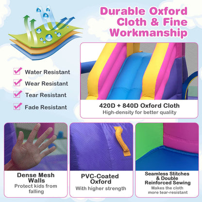 Inflatable Bouncy Castle, Kids Bounce House with 680W Blower