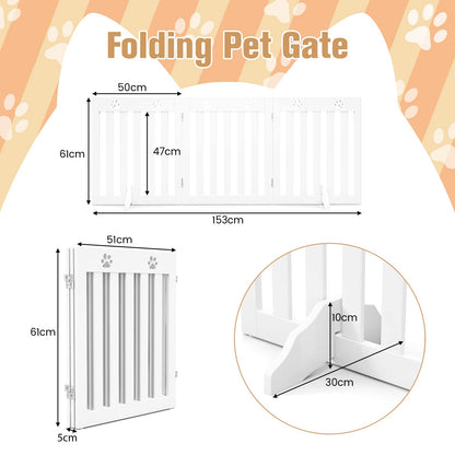 3 Panels Folding Pet Gate