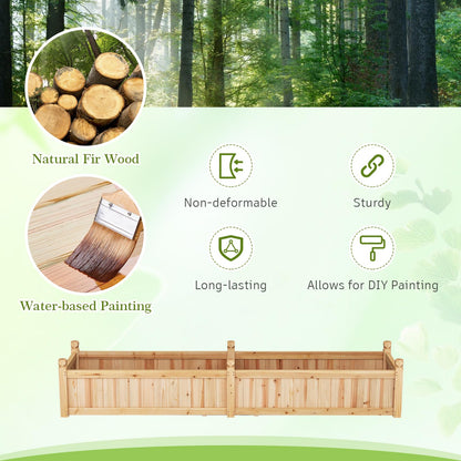 Wooden Planter Box Kit with Non woven Liner