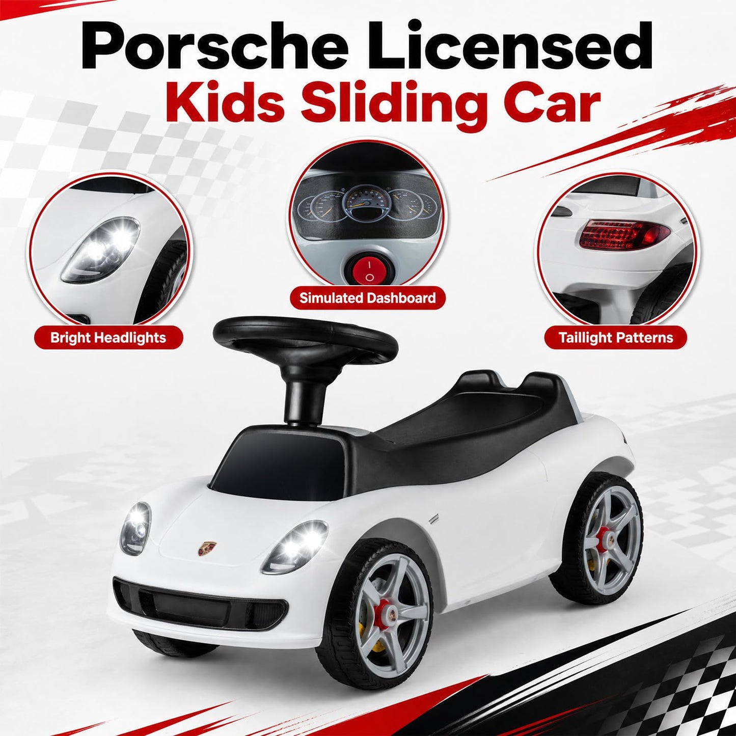 Kids Ride on Car, Toddler Foot-to-Floor Sliding Car