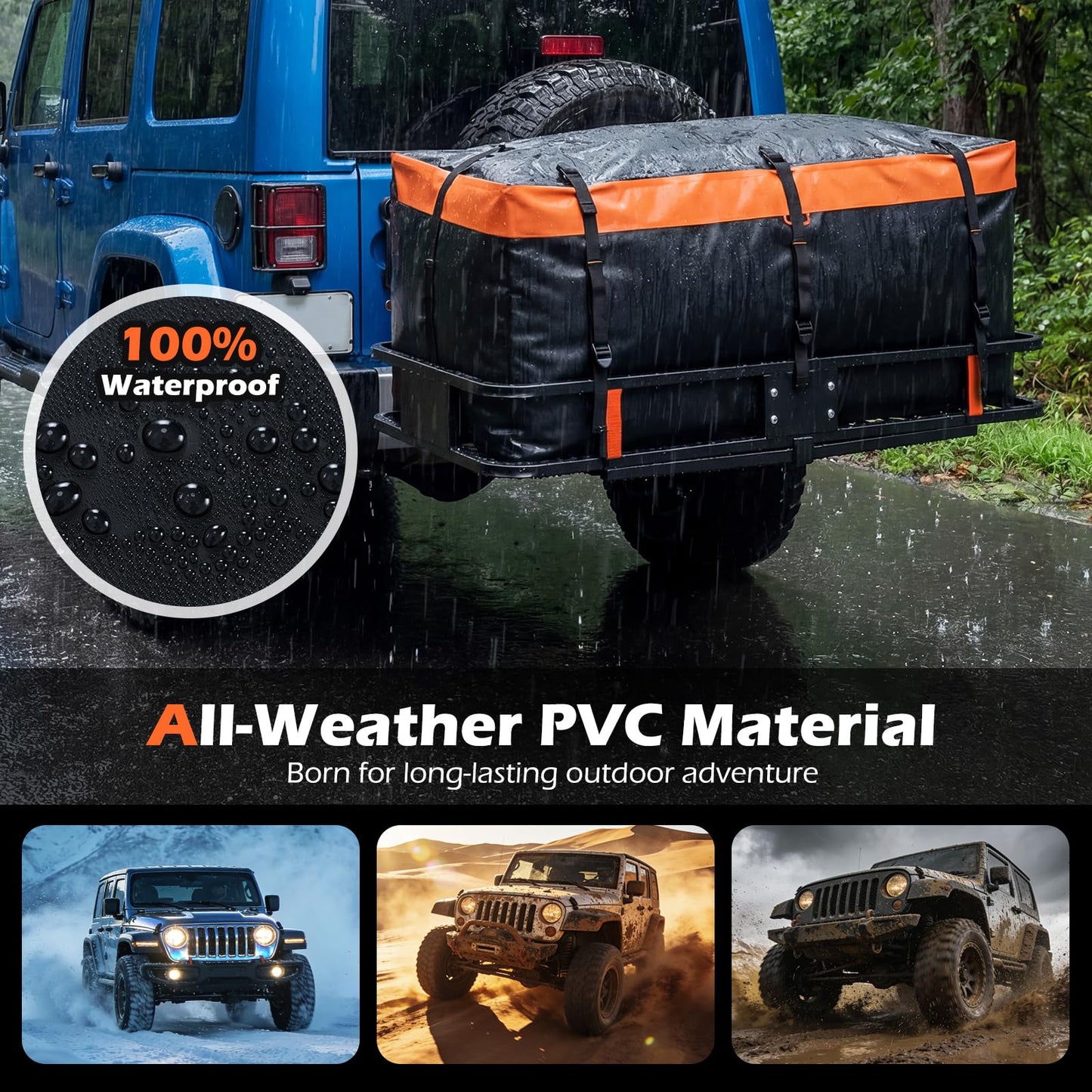 455/550L Hitch Mount Cargo Carrier Bag