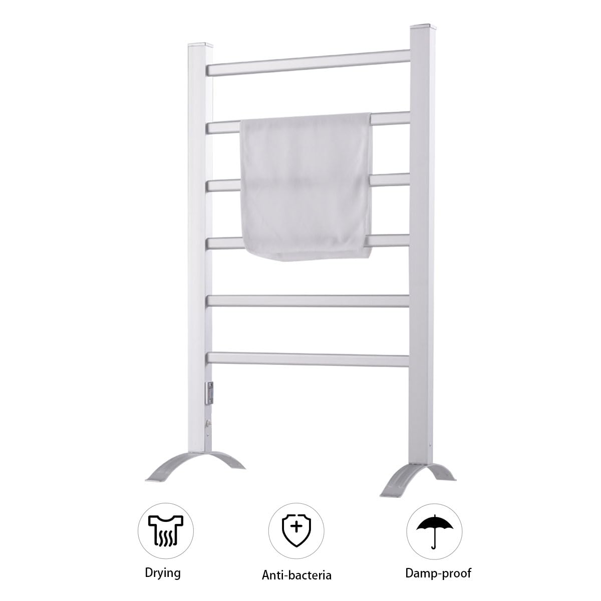 2-in-1 Electric Towel Warmer with 6 Bars