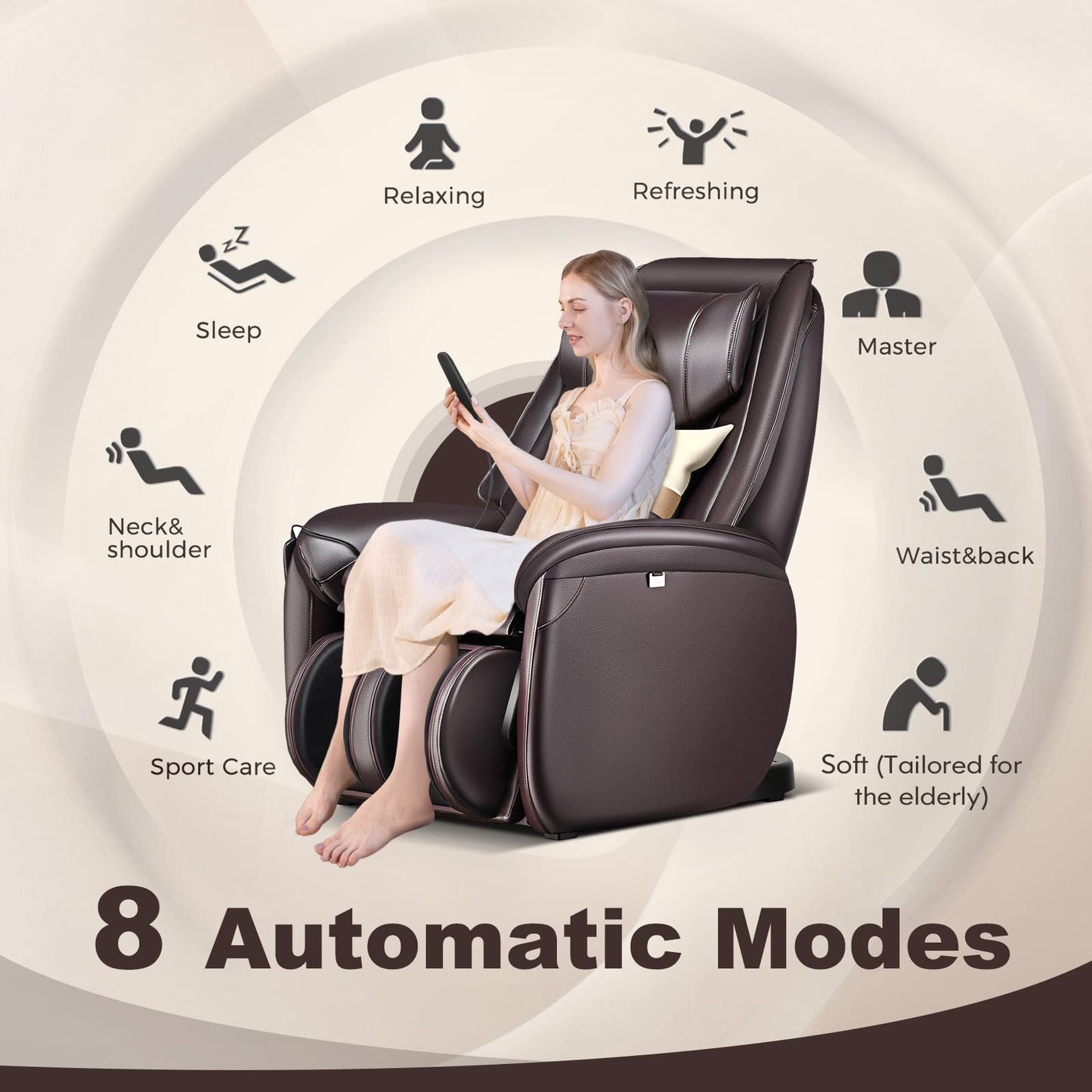 3D Zero Gravity Massage Chair with Full Body Massage and Back Heater