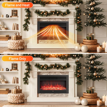 36-Inch Electric Fireplace Insert with Remote Control