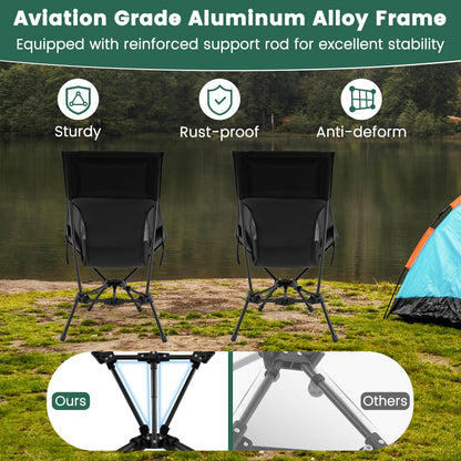 Portable Camping Chair High Back Ultra-Lightweight Foldable Backpacking Chair