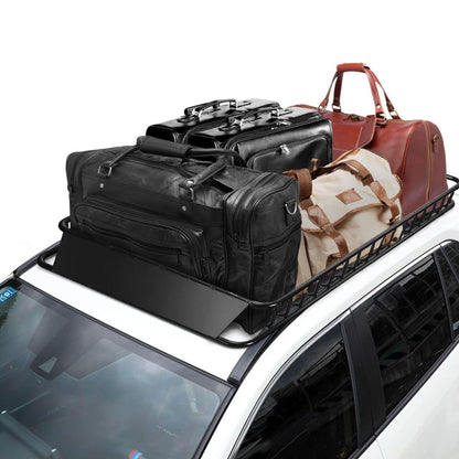 GiantexUK 116-162x99x15cm Expandable Steel Roof Rack Basket